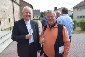Priesterjubiläum Werner Gutheil mit Sektempfang